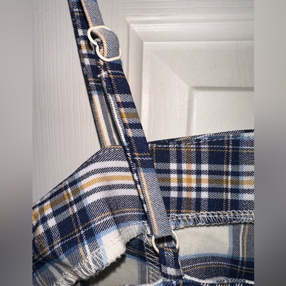 Originality Plaid Mini Dress Size Medium Adjustable Straps Zip Back NWT - Picture 7 of 10